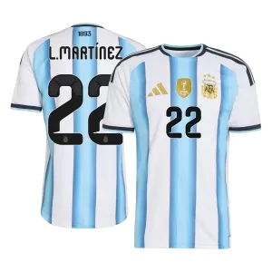 Argentinië Lautaro Martínez 22 Thuisshirt WK 2026