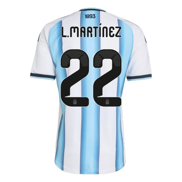 Argentinië Lautaro Martínez 22 Thuisshirt WK 2026