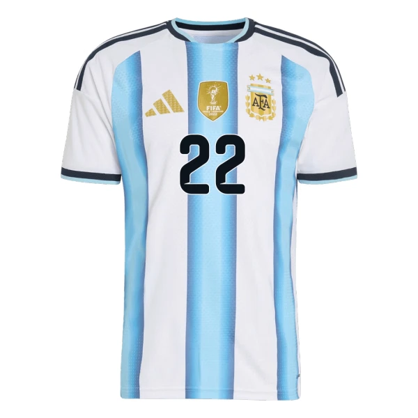 Argentinië Lautaro Martínez 22 Thuistenue Kinderen WK 2026