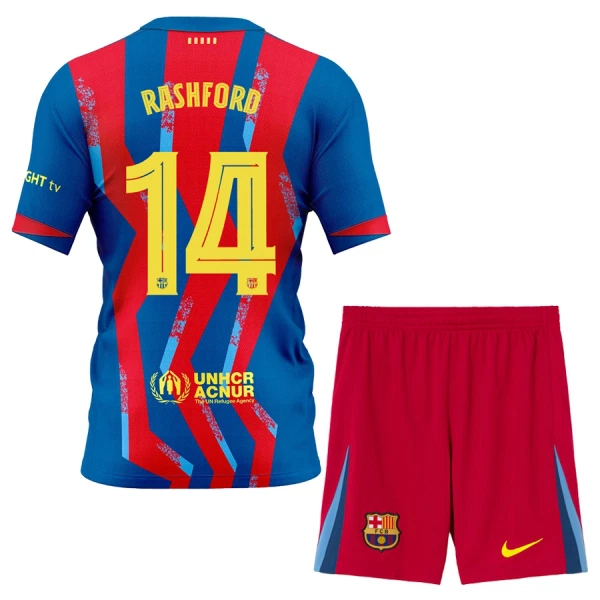 FC Barcelona Marcus Rashford 14 Vierde Tenue Kinderen 25/26