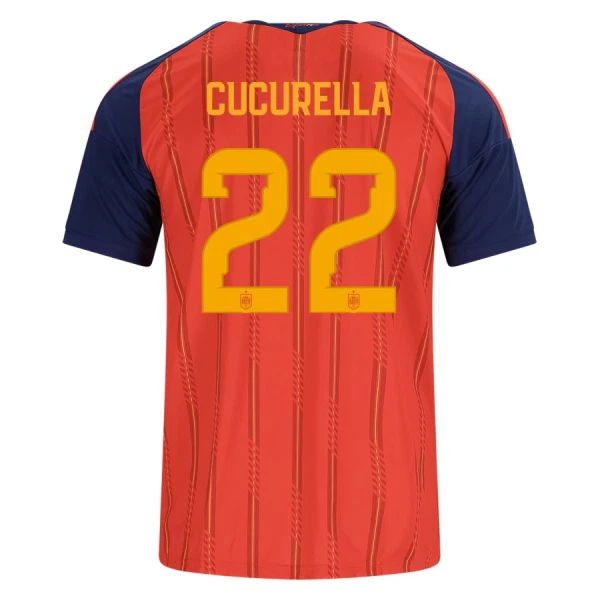 Spanje Cucurella 22 Thuisshirt WK 2026