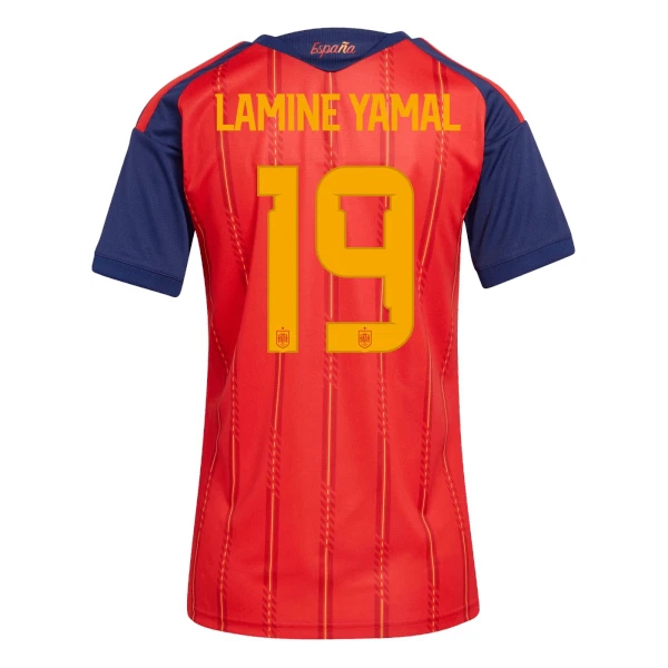 Spanje Lamine Yamal 19 Thuisshirt Vrouwen WK 2026