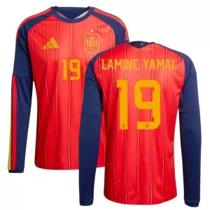 Spanje Lamine Yamal 19 Thuisshirt WK 2026 Lange Mouwen