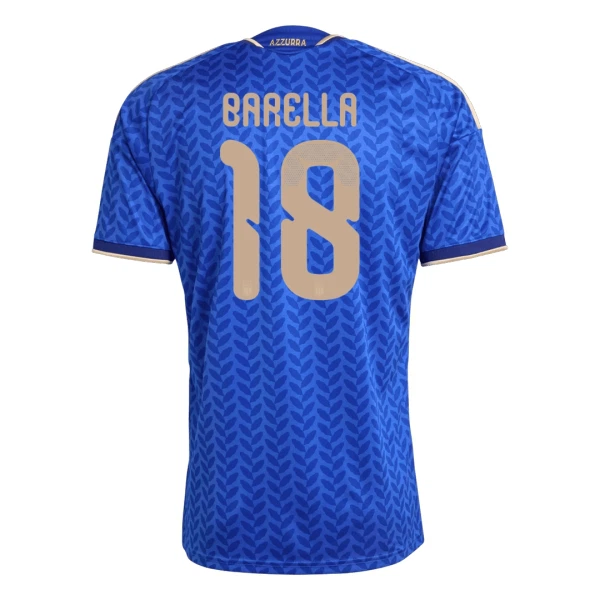 Italië Barella 18 Thuisshirt WK 2026