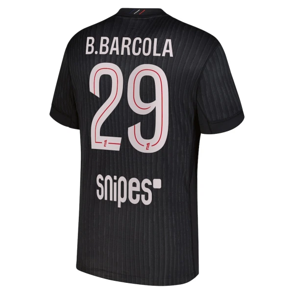 Paris Saint-Germain B. Barcola 29 Vierde Shirt Jordan 25/26