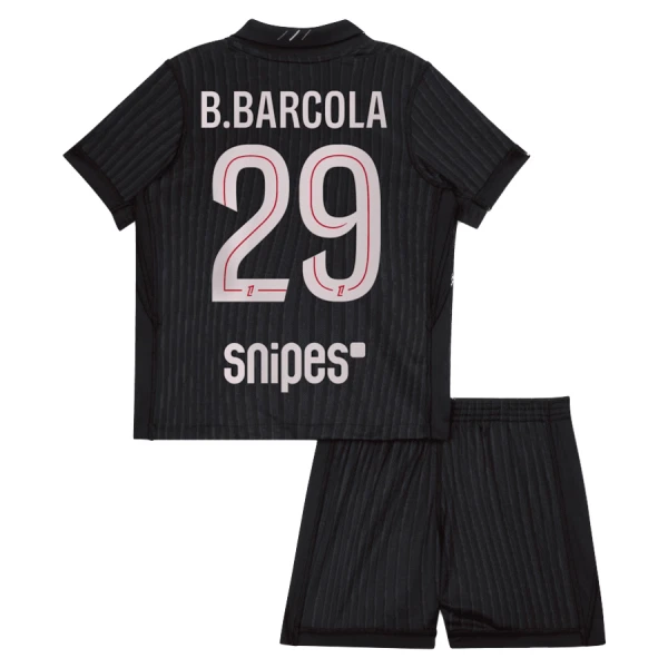 Paris Saint-Germain B. Barcola 29 Vierde Tenue Kinderen Jordan 25/26