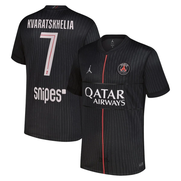 Paris Saint-Germain Kvaratskhelia 7 Vierde Shirt Jordan 25/26