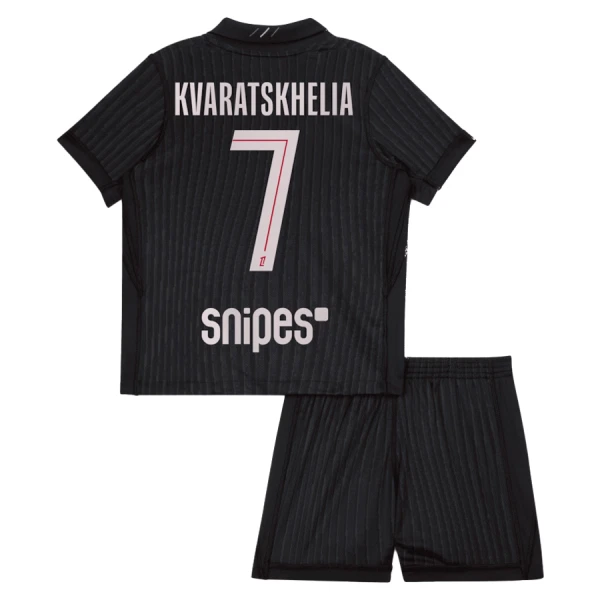 Paris Saint-Germain Kvaratskhelia 7 Vierde Tenue Kinderen Jordan 25/26