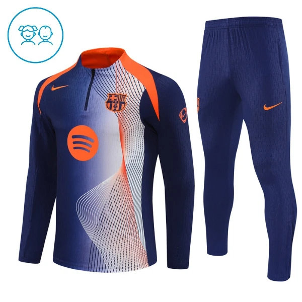 FC Barcelona Trainingssweaterset Kinderen 25/26 Blauw