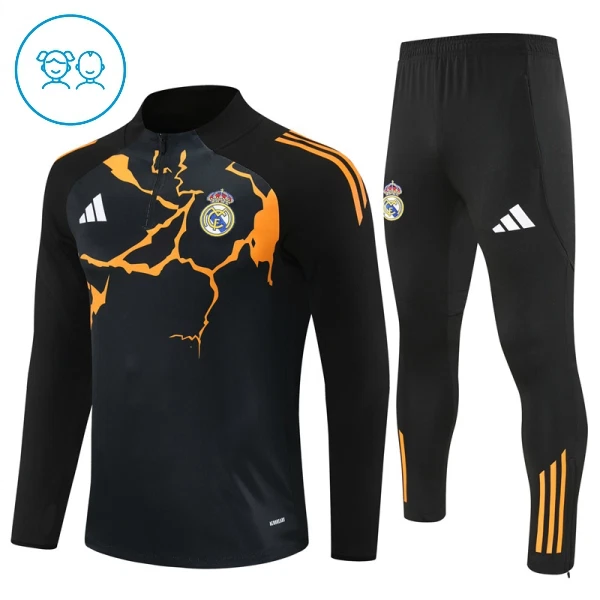 Real Madrid Trainingssweaterset Kinderen 25/26 Zwart