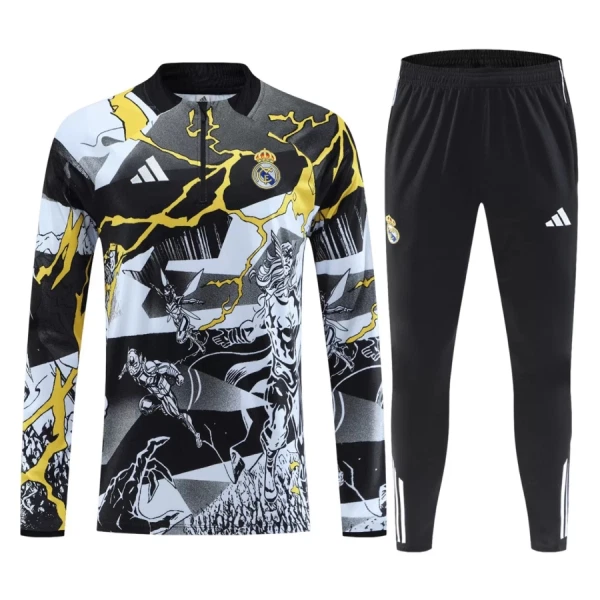 Real Madrid Marvel Trainingssweaterset 26/27 Zwart