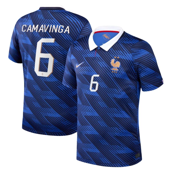 Frankrijk Eduardo Camavinga 6 Thuisshirt WK 2026