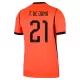 Nederland Frenkie de Jong 21 Thuisshirt WK 2026