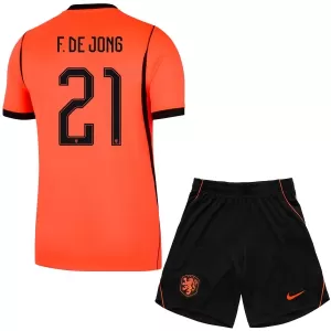 Nederland Frenkie de Jong 21 Thuistenue Kinderen WK 2026