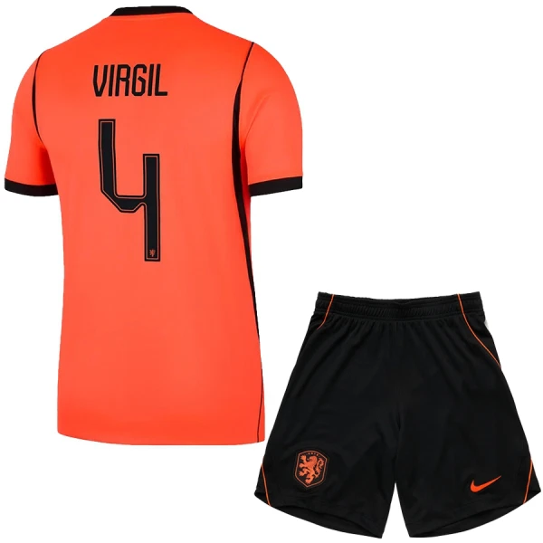 Nederland Virgil van Dijk 4 Thuistenue Kinderen WK 2026