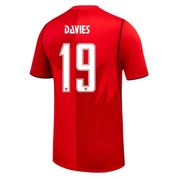 Canada Alphonso Davies 19 Thuisshirt WK 2026
