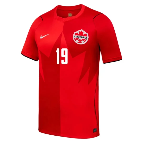 Canada Alphonso Davies 19 Thuisshirt WK 2026
