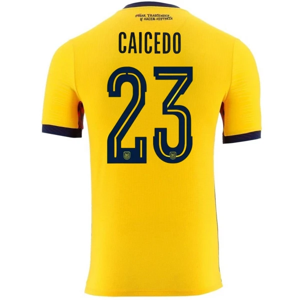 Ecuador Moisés Caicedo 23 Thuisshirt WK 2026