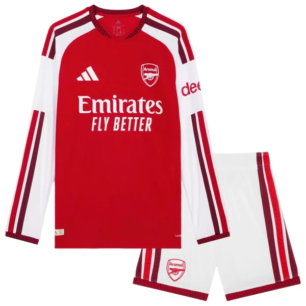 Arsenal Thuistenue Kinderen 26/27 Lange Mouwen Arsenal Thuistenue Kinderen 26/27 Lange Mouwen