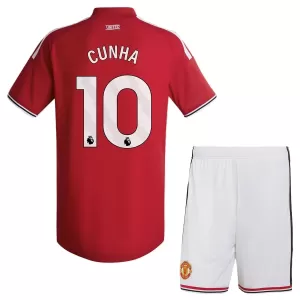 Manchester United Cunha 10 Thuistenue Kinderen 26/27