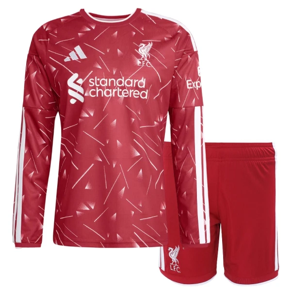 Liverpool Thuistenue Kinderen 26/27 Lange Mouwen Liverpool Thuistenue Kinderen 26/27 Lange Mouwen