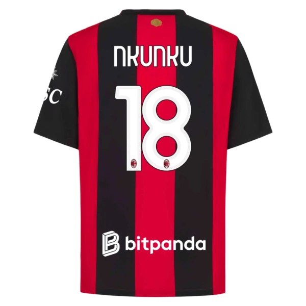 AC Milan Christopher Nkunku 18 Thuisshirt 26/27 AC Milan Christopher Nkunku 18 Thuisshirt 26/27