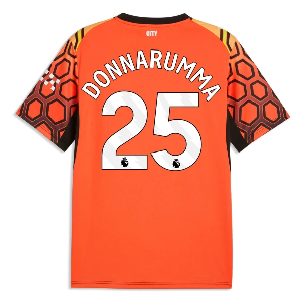 Manchester City Gianluigi Donnarumma 25 Doelman Derde Shirt 26/27 Oranje Manchester City Gianluigi Donnarumma 25 Doelman Derde Shirt 26/27 Oranje