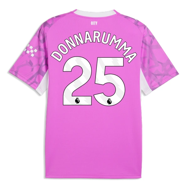 Manchester City Gianluigi Donnarumma 25 Doelman Uitshirt 26/27 Roze Manchester City Gianluigi Donnarumma 25 Doelman Uitshirt 26/27 Roze