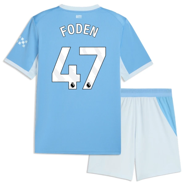 Manchester City Phil Foden 47 Thuistenue Kinderen 26/27 Manchester City Phil Foden 47 Thuistenue Kinderen 26/27