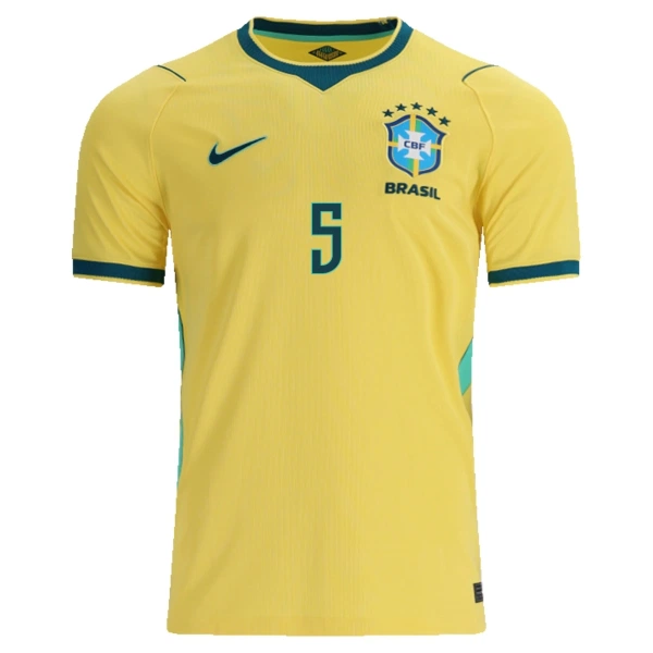 Brazilië Casemiro 5 Thuisshirt WK 2026