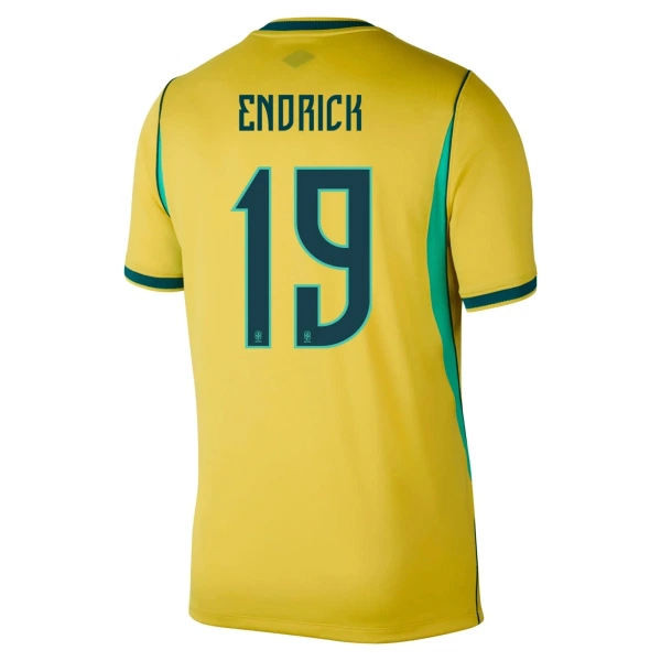 Brazilië Endrick 19 Thuisshirt WK 2026 Brazilië Endrick 19 Thuisshirt WK 2026