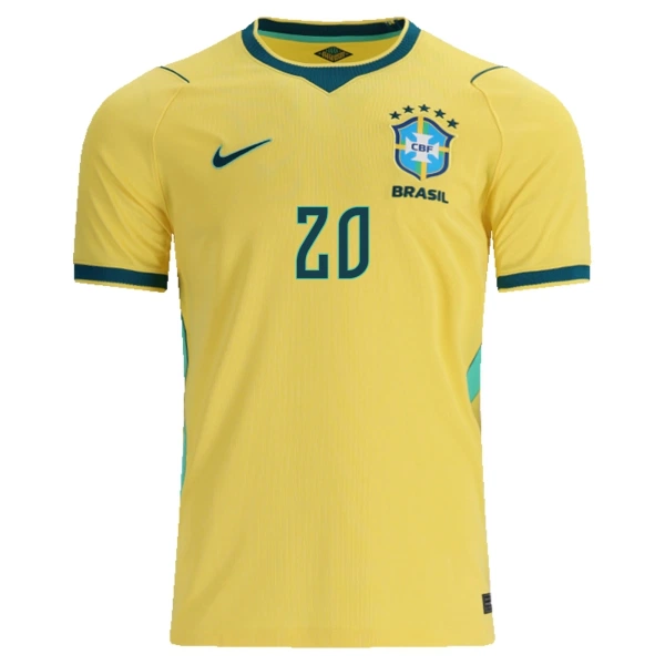 Brazilië Estevao 20 Thuisshirt WK 2026