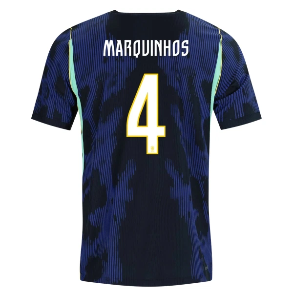 Brazilië Marquinhos 4 Uitshirt WK 2026 Brazilië Marquinhos 4 Uitshirt WK 2026