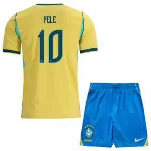 Brazilië Pele 10 Thuistenue Kinderen WK 2026