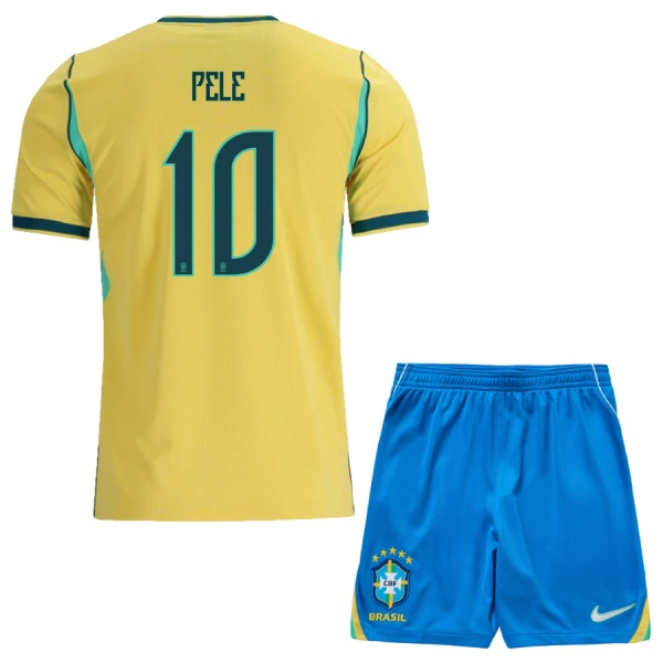 Brazilië Pele 10 Thuistenue Kinderen WK 2026 Brazilië Pele 10 Thuistenue Kinderen WK 2026