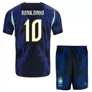 Brazilië Ronaldinho 10 Uittenue Kinderen WK 2026
