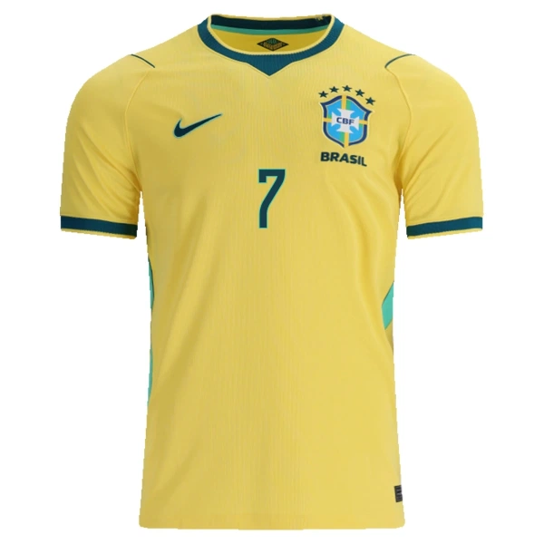 Brazilië Vinicius Junior 7 Thuisshirt WK 2026