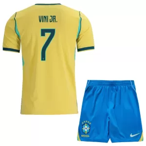 Brazilië Vinicius Junior 7 Thuistenue Kinderen WK 2026