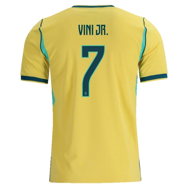 Brazilië Vinicius Junior 7 Thuistenue Kinderen WK 2026