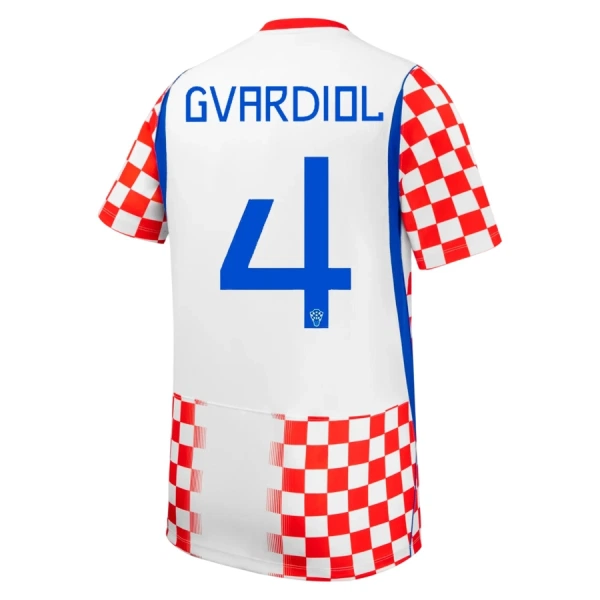 Kroatië Josko Gvardiol 4 Thuistenue Kinderen WK 2026