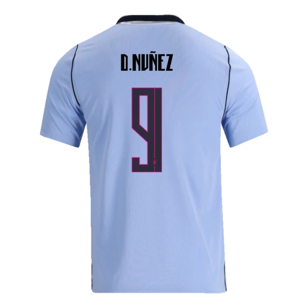 Uruguay Darwin Núñez 9 Thuisshirt WK 2026 Uruguay Darwin Núñez 9 Thuisshirt WK 2026
