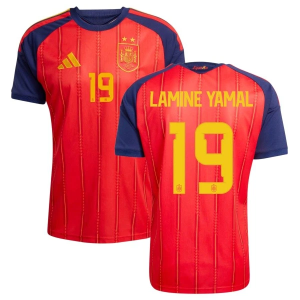 Spanje 2 Stars Lamine Yamal 19 Thuisshirt WK 2026 Spanje 2 Stars Lamine Yamal 19 Thuisshirt WK 2026