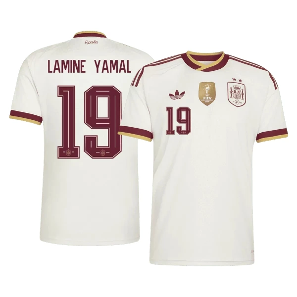 Spanje 2 Stars Lamine Yamal 19 Uitshirt WK 2026