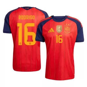 Spanje 2 Stars Rodrigo Hernández 16 Thuisshirt WK 2026