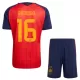 Spanje 2 Stars Rodrigo Hernández 16 Thuistenue Kinderen WK 2026 Spanje 2 Stars Rodrigo Hernández 16 Thuistenue Kinderen WK 2026