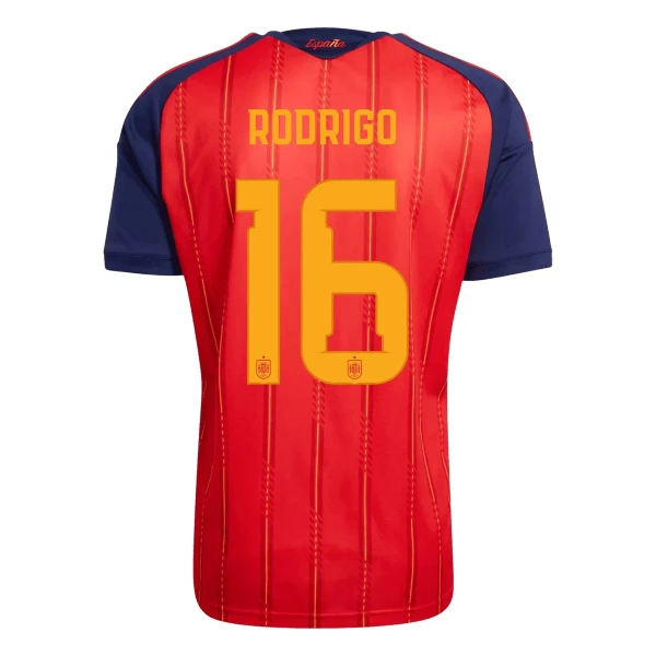 Spanje 2 Stars Rodrigo Hernández 16 Thuistenue Kinderen WK 2026