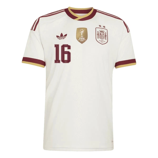 Spanje 2 Stars Rodrigo Hernández 16 Uittenue Kinderen WK 2026