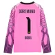 Borussia Dortmund Kobel 1 Doelman Uitshirt 26/27 Lange Mouwen Roze Borussia Dortmund Kobel 1 Doelman Uitshirt 26/27 Lange Mouwen Roze