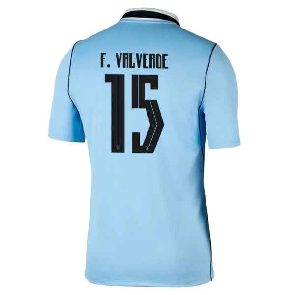 Uruguay Federico Valverde 15 Thuisshirt WK 2026 Uruguay Federico Valverde 15 Thuisshirt WK 2026