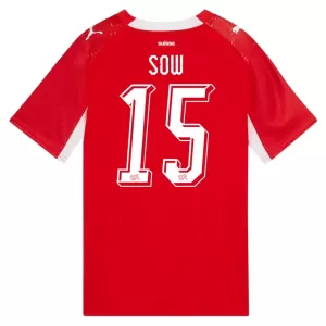 Zwitserland Djibril Sow 15 Thuisshirt WK 2026